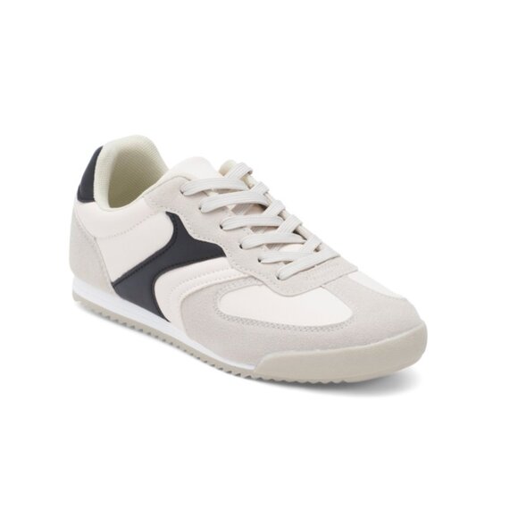 NICOLE MILLER Beige/black Naomi Sneakers - Picture 1 of 2